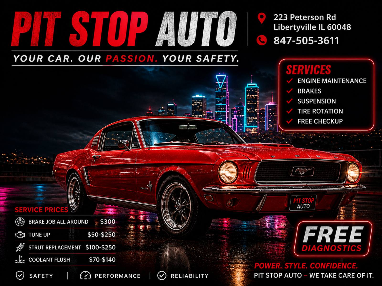 Pit Stop Auto LLC Flyer